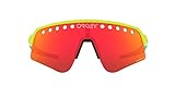 Oakley Men's OO9465 Sutro Lite Sweep Rectangular Sunglasses, Tennis Ball Yellow/Prizm Ruby, 39 mm