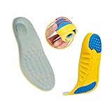 Sports Shoe Insoles (2 Pairs) Sports Shock Absorption Shoes Insoles Plantar Fasciitis Orthotic Heel...