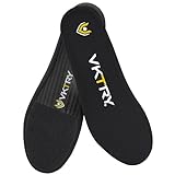 VKTRY Performance Insoles - Gold VKs for Cleated Sports - Carbon Fiber Shock Absorbing Shoe Insoles...